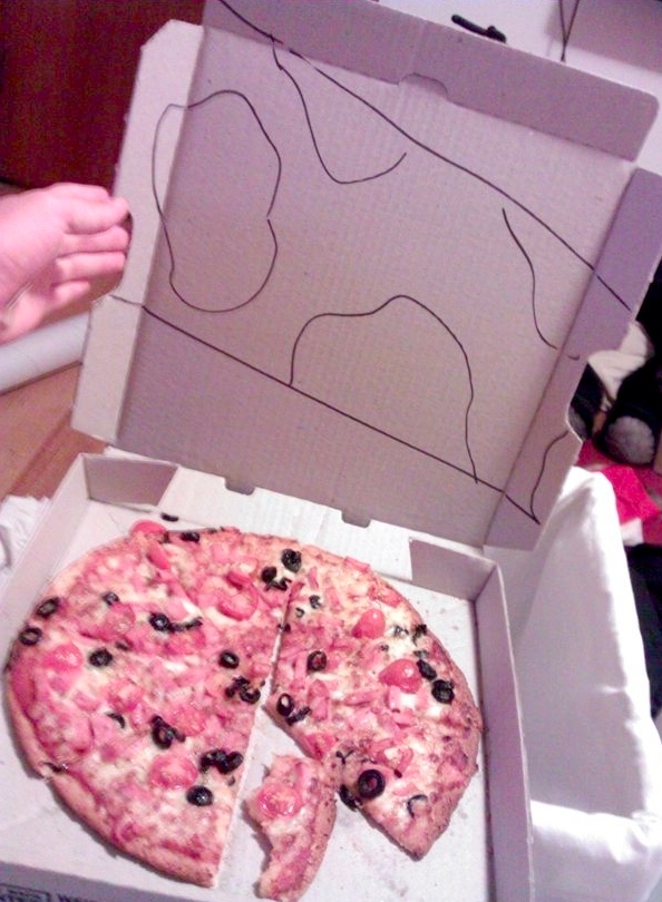 pizza box art. Domino#39;s Pizza Box Art FTW
